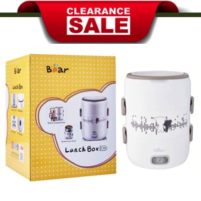 LIMITED SETS LEFT BEAR PowerPac 4-IN-1 Electric Portable Heating Lunch Box 2.0L MULTI-POT DFH-S2358